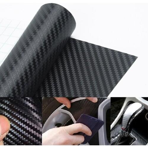 127*30cm 3D Carbon Fiber Vinyl Car Wrap Sheet Roll Film Car Stickers Motorcycle Automobile Styling Decals