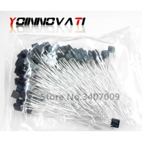 50pcs RH 92 95 102 105 115 120 125 130 135 140 145 150 Degree Thermal Fuse RH Temperature Fuse 2A 250V Fan Motor Thermal Fuse