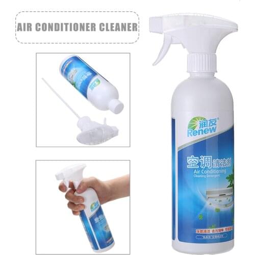 500ml Air Conditioner Cleaner Foaming Sprayer Coil Condenser Cleaning Leaner Dust Mold Microbial Spray Deep Household Cleaner