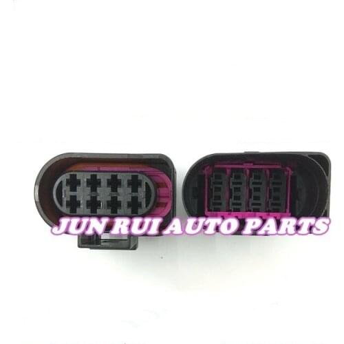 8 Pin/Way Male Female Taillight Harness Connector Front Bar Radar Plug For AUDI A6 Volskwagen Sagitar Magotan 8D0973734/834