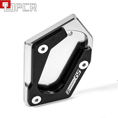 Aluminum Black Motorcycle Side Stand Enlarger pad For BMW R1200GS LC 2014-2019 R1250GS 2015 2016 2017 2018