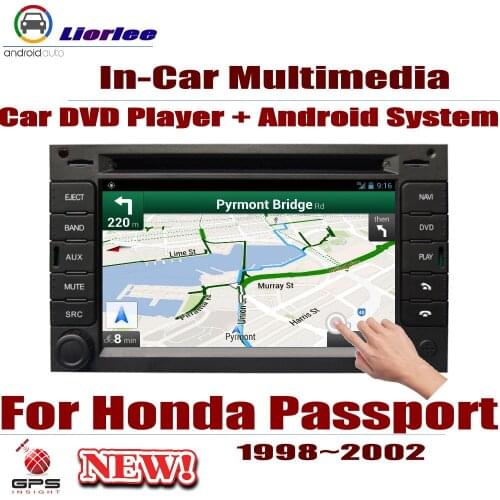 Auto DVD GPS Player Navigation For Honda Passport 1998-2002 Car Android Multimedia System HD Screen Radio Stereo Head Unit