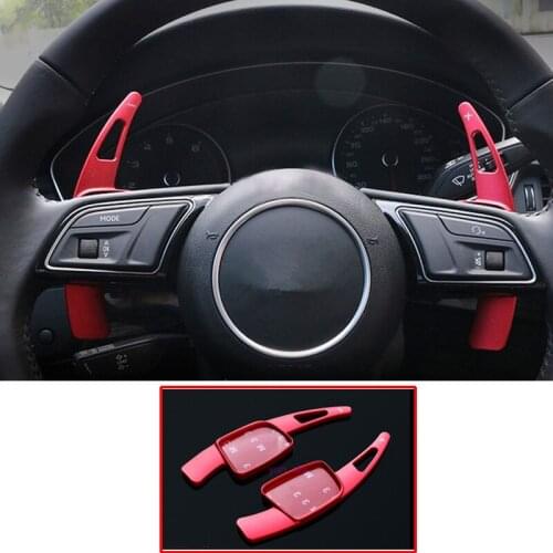 For AUDI A4L A5 A3 Q2 Q5 Q7 S3 S4 TT TTS 2017 Aluminium Alloy Car Steering Wheel Shift Paddle Extended Shifter 3 Colors