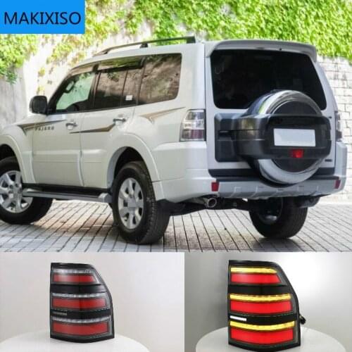 Car Styling for Pajero V93 Tail Lights 2006-2020 Pajero V97 LED Tail Light Rear Lamp DRL Brake Signal Reverse auto Accessories