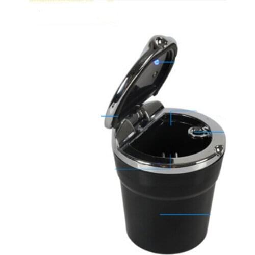 Car Styling auto Cigarette ashtray with LED lamp Case For Jeep Grand Cherokee Compass Commander Wrangler Rubicon SAHALA Patriot