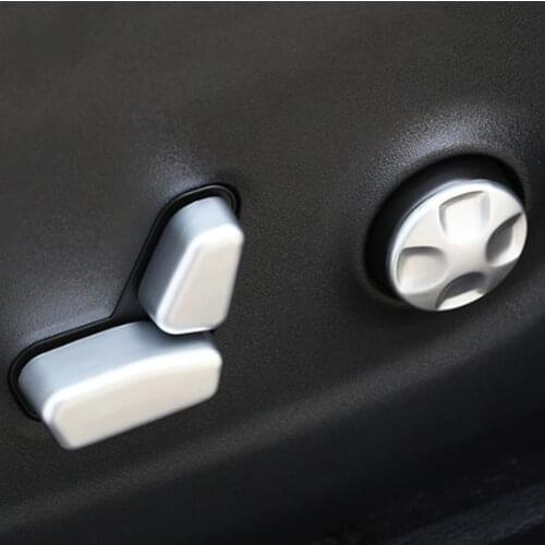 CHROME SEAT ADJUST BUTTON SWITCH COVER MOULDING CASES FOR JEEP CHEROKEE KL ACCESSORIES 2017-2019 CAR STYLING