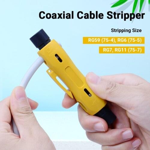 Coaxial cable stripper Cables Stripping Tool Wire Cutter Coax Pen Cutter For RG59 RG6 RG7 RG11 Pliers Coaxial Cable High Quality