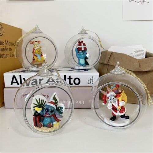 Disney Classic stitch winnin the pooh Sulley monster tigger action Figure Collectible Model Toy christmas tree ornament toys