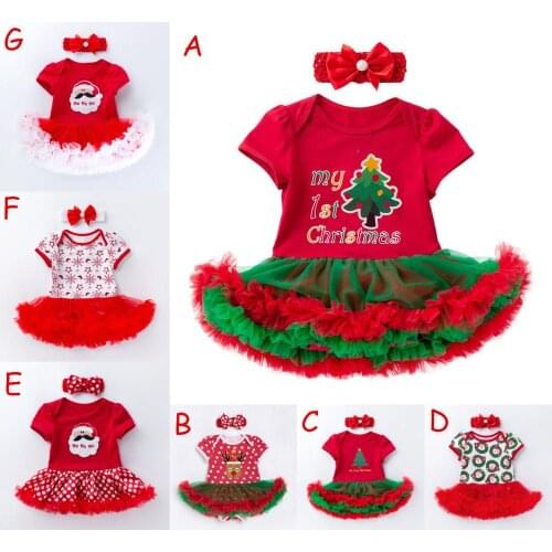 2020 Christmas Baby Costumes Romper Dress Santa Claus Cosplay Party Outfit Bebes Jumpsuit Newborn Baby Girls Clothes DS49