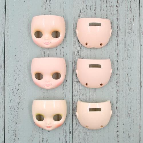 Middie Blyth faceplate with the Back of the Surface Shell and Screw White Skin matte shell and glossy shell