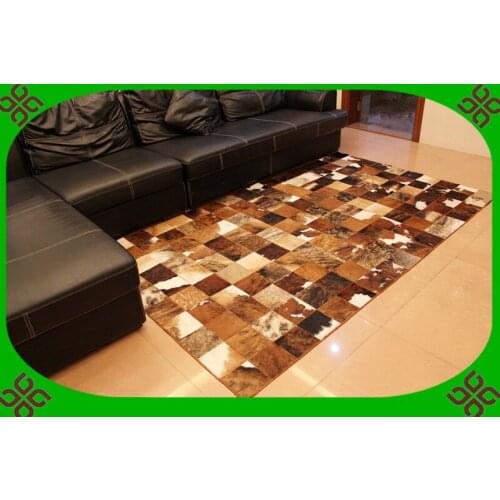 Fashionable art carpet 100% natural genuine cowhide leather wholesale sheepskin rugs