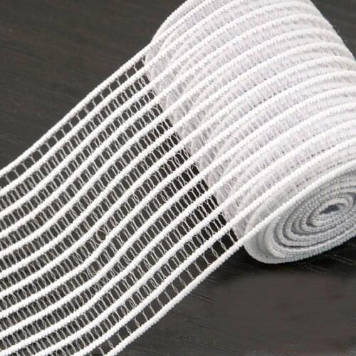 Ultra-thin breathable soft white elastic elastic band rubber band flat striped clothing elastic accessories