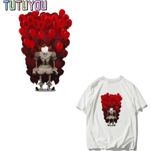 PC470 Movie Ghost Heat Transfer Stickers Clothing Patches for T-shirt Iron-on DIY Decoration Applique Patches