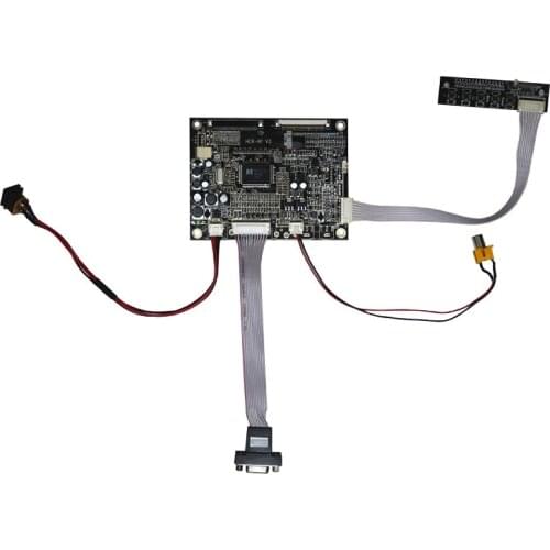 VGA AV LCD Controller Board TTL HCR-N1 V3 For 6.2inch HSD062IDW1 60 Pins 800x480 16:9 LED TFT LCD Panel