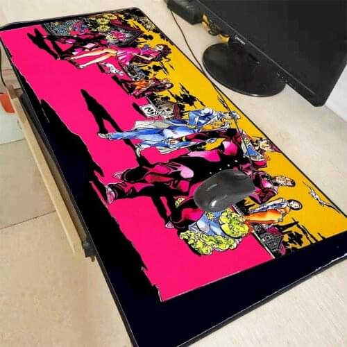 Mairuige Funny Jojos Bizarre Adventure Rubber Large Locking Edge Mouse Durable Desktop Mousepad Size for 400x900x3mm 300x800x2mm