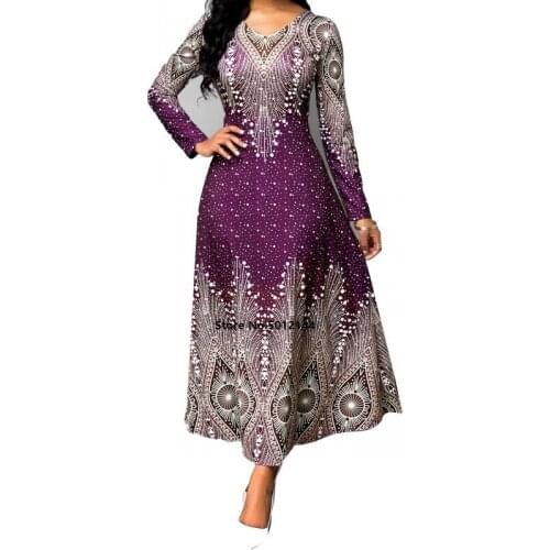 S-5XL Plus Size African Dresses For Women 2020 African Clothes Africa Dress Print Dashiki Ladies Clothing Ankara Africa Dress