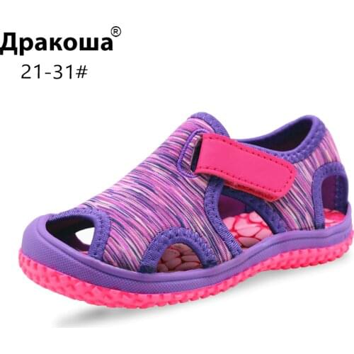 Apakowa Unisex Beach Sandals for Toddler Girls Hot Summer Kids Sports Shoes Baby Girls and Boys Quick Drying Cobblestone Sandals