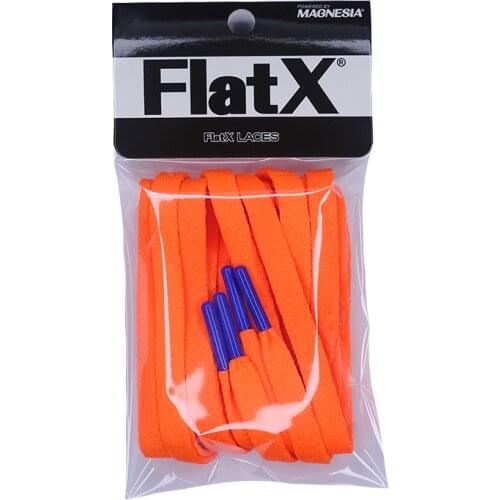 FlatX 8mm Neon Orange/Royal Blue Color Metal Tips Shoelaces High Quality Professional Sneaker Laces Shoelace Lacet
