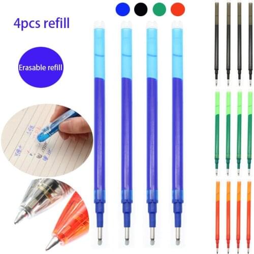 Erasable 0.5mm Magic Erasable Pen Button Slide Erasable Ink Pen Gel Pen Red / Blue / Black / Green Ink Student Office Supplies