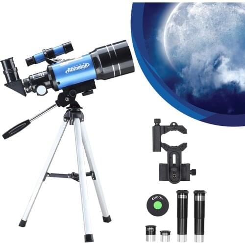F30070M Telescope for Kids Adults Astronomy Beginners 70mm Refractor Telescopes with Tripod Phone Adapter Finderscope