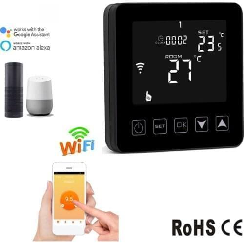 Smart phone wifi underfloor heating thermostat for warm floor tiles