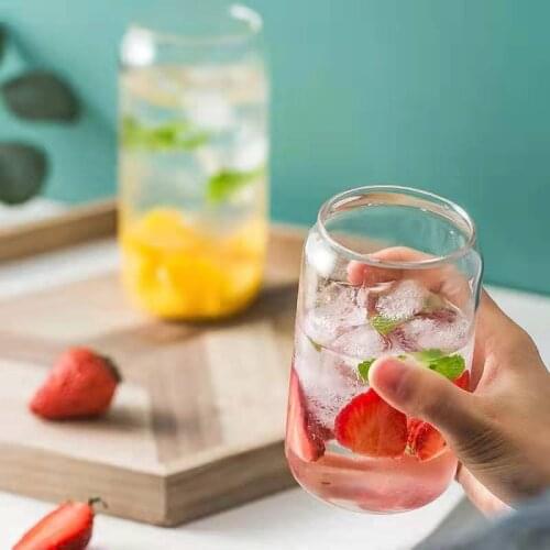 Home living room Heat resistant Glass Fashion Water Milk Juice Simple Juice Cup Beer Glass Shake GlassDessert Cup Cola Mug