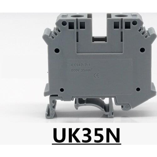 UK35N grey /blue color universal terminal blocks/connection terminal 35mm Seal sheel block connector UK35N 10PCS