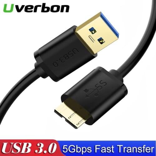 USB 3.0 Type A to Micro B Data Cable For External Hard Drive Disk HDD Samsung S5 Note3 5Gpbs High speed USB 3.0 HDD Data Cable
