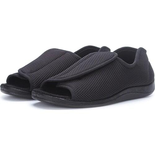 Spring/Summer Diabetic Shoes Foot Wide Old Mans Foot Deformation Middle-Aged Shoes Foot Puffy External Deformation Nursing