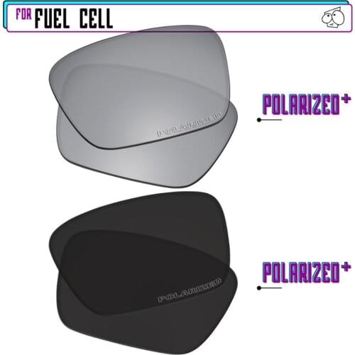 EZReplace Polarized Replacement Lenses for - Oakley Fuel Cell Sunglasses - Blk P Plus-SirP Plus