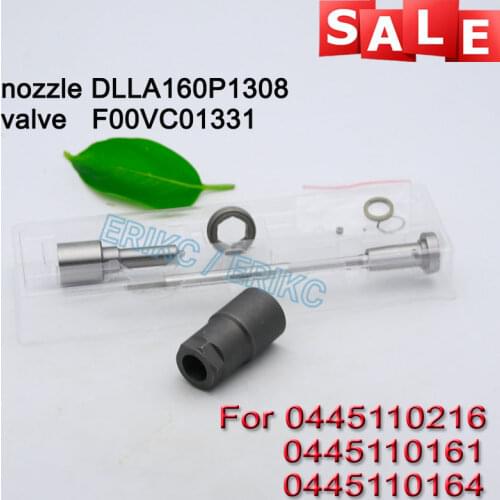 0445110216 0445110161 0445110164 Fuel Injector Overhaul Repair Kits Nozzle DLLA160P1308 Valve F00VC01331 Nut F00VC14012 For BMW