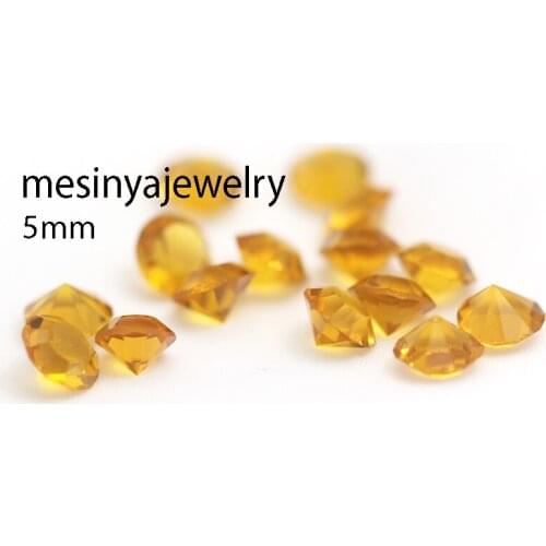10pcs 5mm NovemberYellow rhinestone birthstone floating charms for glass locket Min amount $15 per order mixed items,FC-1
