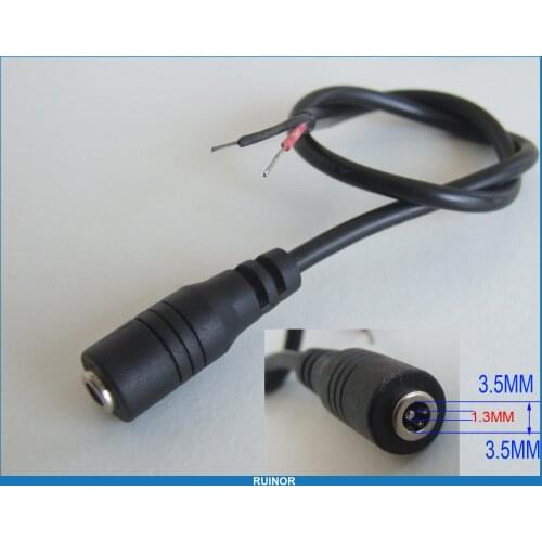 20pcs DC 3.5mm x 1.3mm Plug Cable Female Converter for Notebook Power Chargers