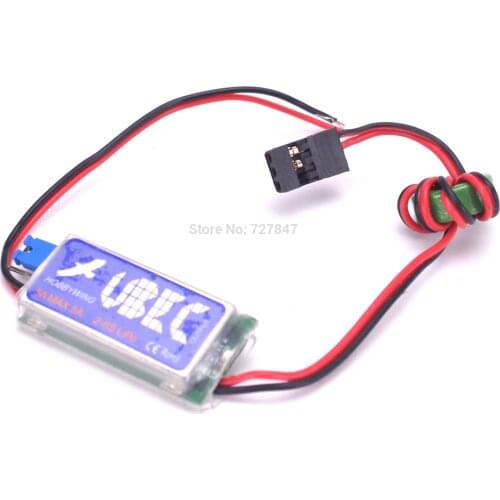 5V / 6V 3A U-BEC UBEC Max 5A Lowest RF Noise BEC Full Shielding Antijamming Switching Regulator Quadcopter Helicopter