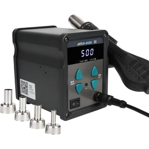 AIFEN-868D Hot Air Station 700W Chip Program Temperature Control Rework Soldering Station Heat Gun For SMD BGA Welding Repair