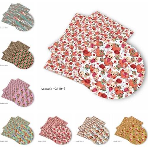Huangtao Diy accessories 30*136cm Printed Faux Synthetic Leather for Bow,DIY handmade Materials