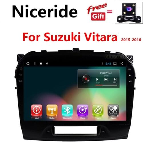 Touch Screen 9" Android 7.1 Car DVD GPS Navigation For Suzuki Vitara 2015 2016 Multimedia Player Headunit Radio Stereo wifi bt