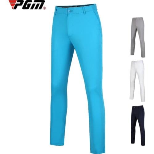 PGM Golf Pants Mens Summer Lightweight Elastic Sports Golf Trousers Elastic Waist Thin Comfortable Breathable Sportswear