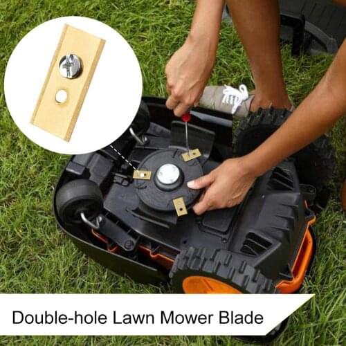 36x18x0.9MM Robot Mower Replacement Blade With 2 Holes Anti-rust Durable Mower Cutter For Worx Landroid 30 Blades And 60 Screws
