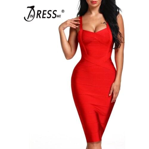 INDRESSME Red Summer Dresses