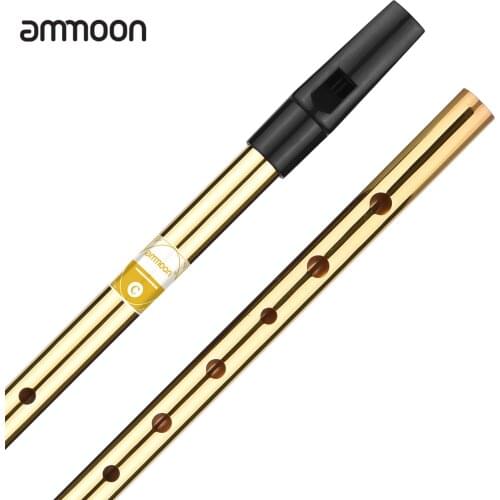 Irish Whistle Flute Key of C 6 Holes Flute Wind Musical Instruments for Beginners Intermediates Experts Wind Instrument Key of D