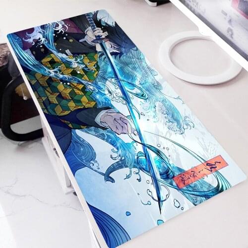 Kimetsu No Yaiba Mouse Mats Cute Pad For Office Desk Anime Sexy Gamers Accessories Table Pads Pink Computer Gaming Mat Carpet 3d