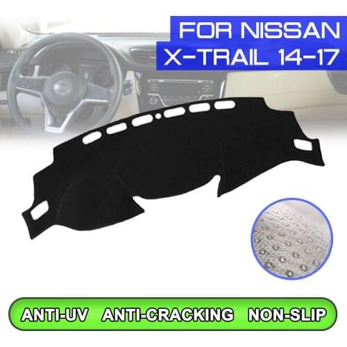 Car Dashboard Mat Anti-dirty Non-slip Dash Cover Mat UV Protection Shade for Nissan X-trail T32 2014 2015 2016 2017