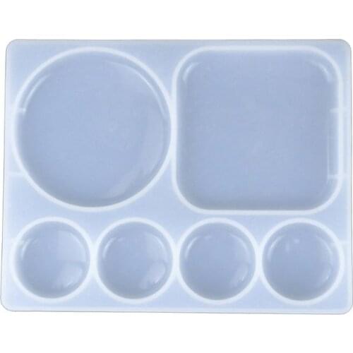 Crystal Epoxy Resin Mold Palette Casting Mould Handmade Crafts Jewelry Making