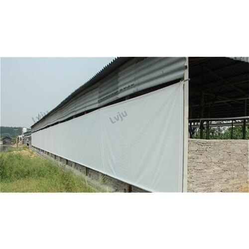 Lvju Poultry Side Curtain Custom Size Pvc Tarpaulin For Poultry Farm Chicken House Curtains