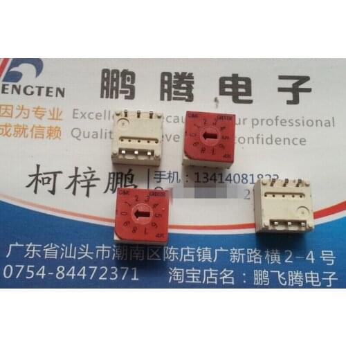 1PCS U.S. C&k CRD10RM0SK 0-9/10 bit 8421C rotary dial coding switch 3:3 patch