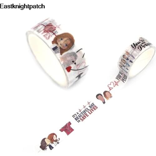 Greys Anatomy cartoon DIY gift book Masking washi paper tape Decorative Adhesive Scrapbooking Sticker Paper Fantasy decal E0648