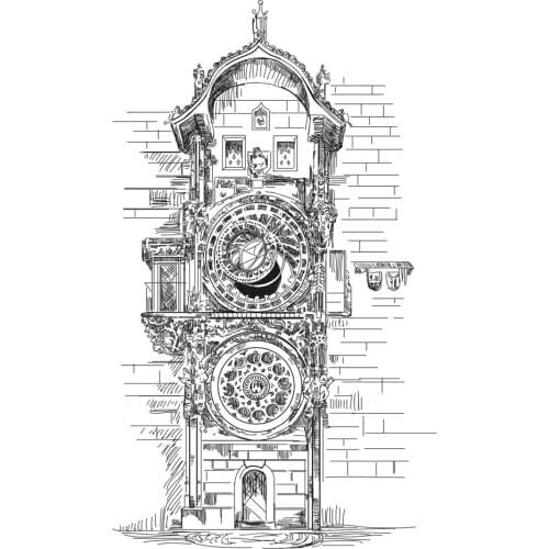 AZSG Bell Tower Clear Stamps For Scrapbooking DIY Clip Art /Card Making Decoration Stamps Crafts