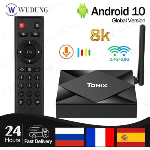 Tanix TX6S Android 10.0 Smart TV Box Allwinner H616 Chip 2.4&5.8G Dual WiFi Bluetooth 4.0 8K HD Smart Set-top Box Fast box