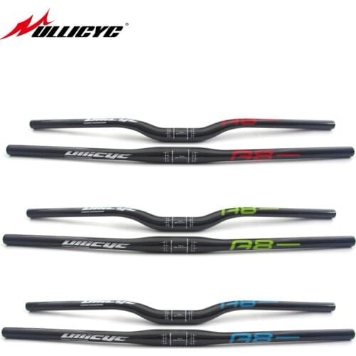 Ullicyc colorful Mountain bike full carbon handlebar Flat carbon bicycle MTB parts 31.8*600/620/640/660/680/700/720 CB566